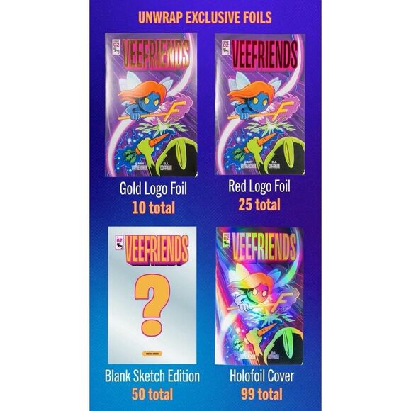 *Limited* VeeFriends #2 Comic Pack: The Origin Story of Fearless Fairy (Sealed) - Picture 3 of 5